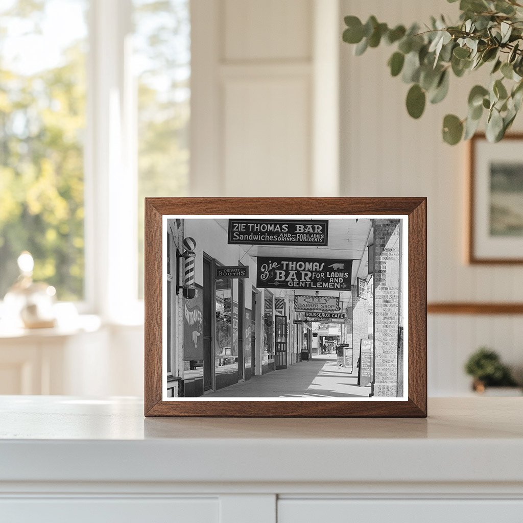Saint Martinville Louisiana Main Street October 1938 Image