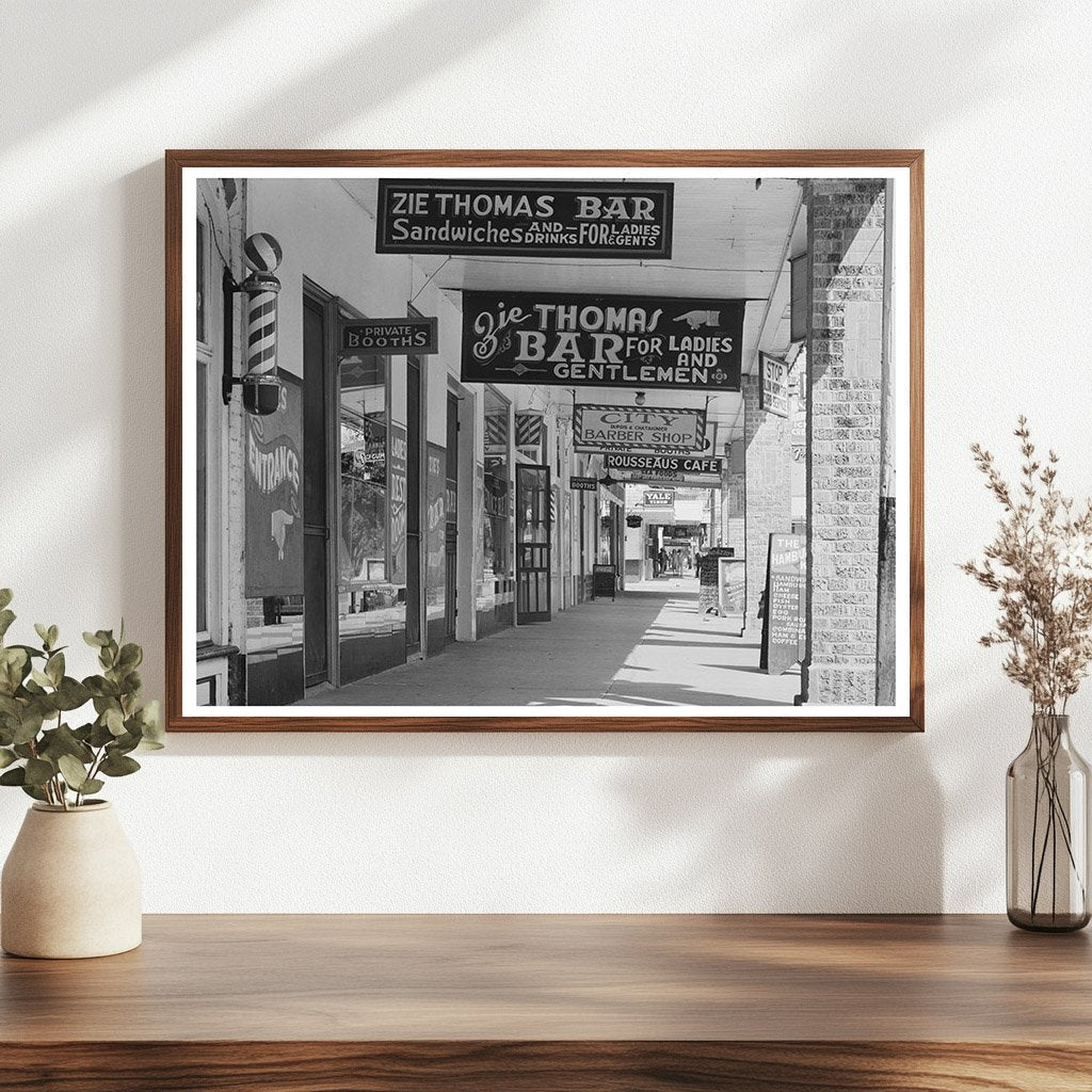 Saint Martinville Louisiana Main Street October 1938 Image