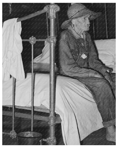 Elderly Man in Rural Home Acadia Parish Louisiana 1938