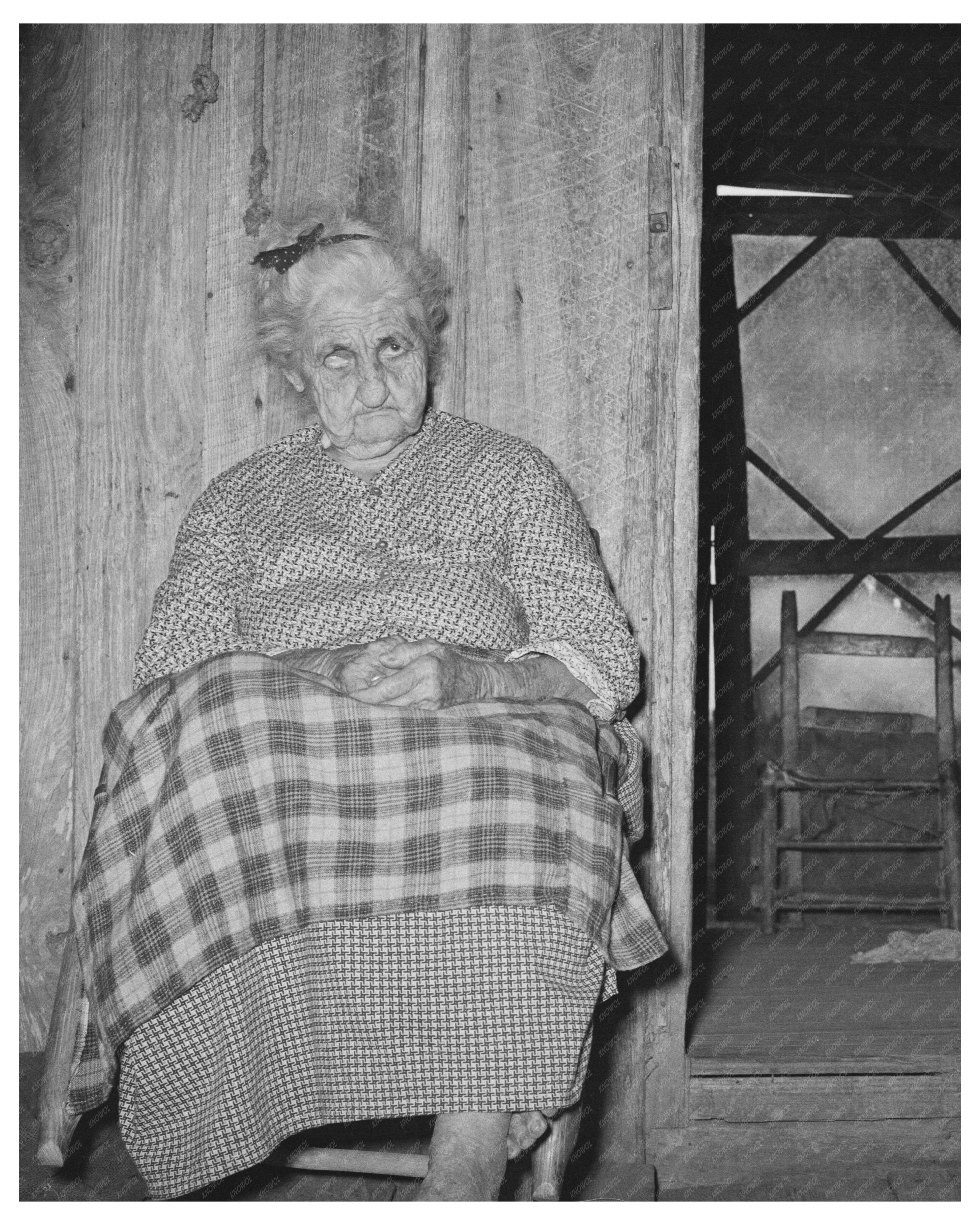 Vintage Farm Couple in Crowley Louisiana 1938