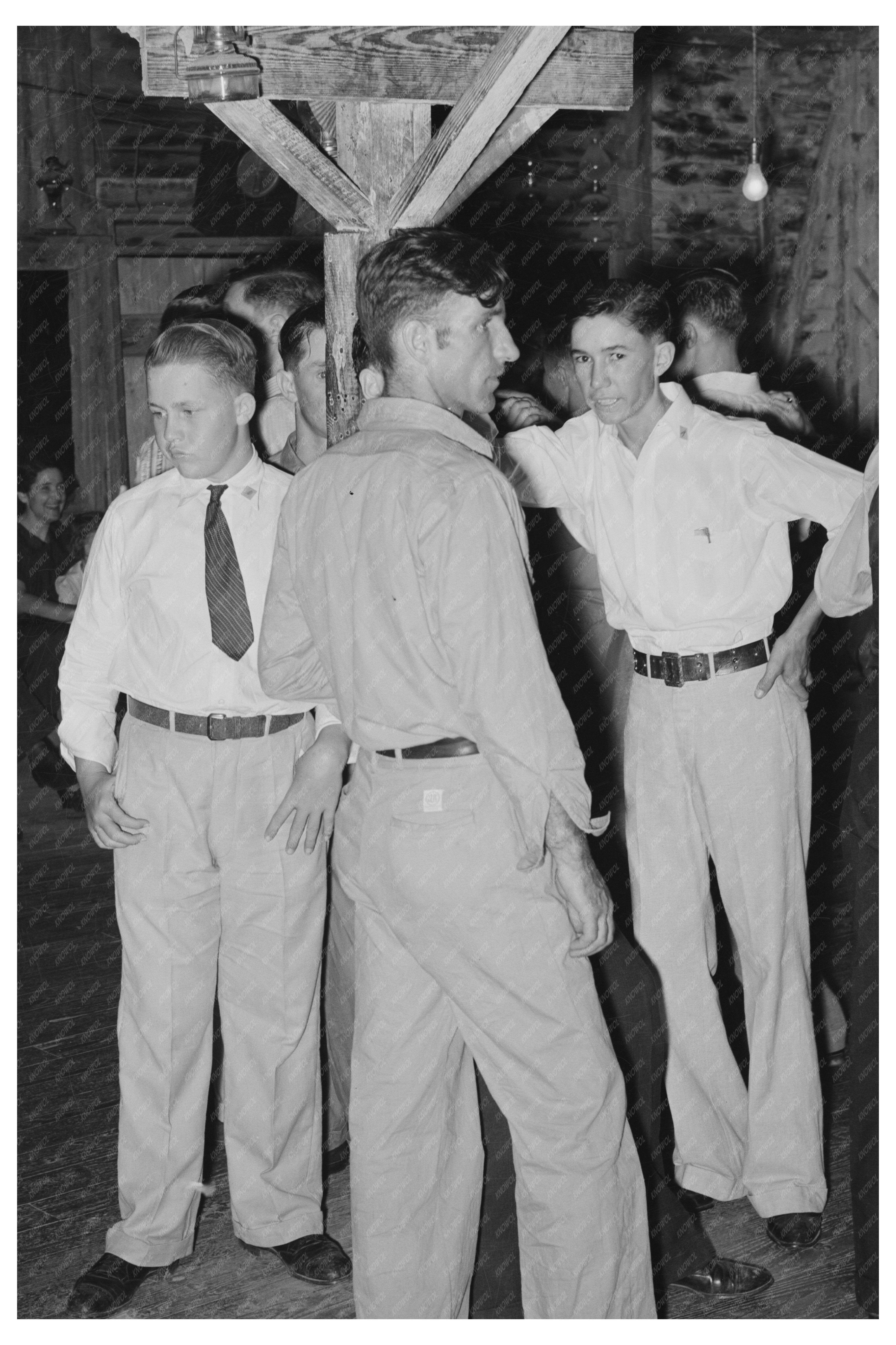 Cajun Men Dance at Fais-Do-Do in Crowley Louisiana 1938