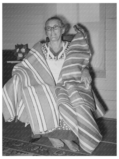 Cajun Woman in Crowley Louisiana October 1938 Vintage Image