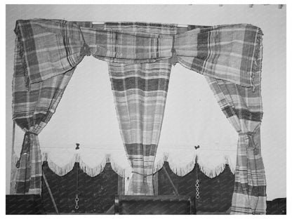 Homespun Draperies in Madame Dronets Home 1938