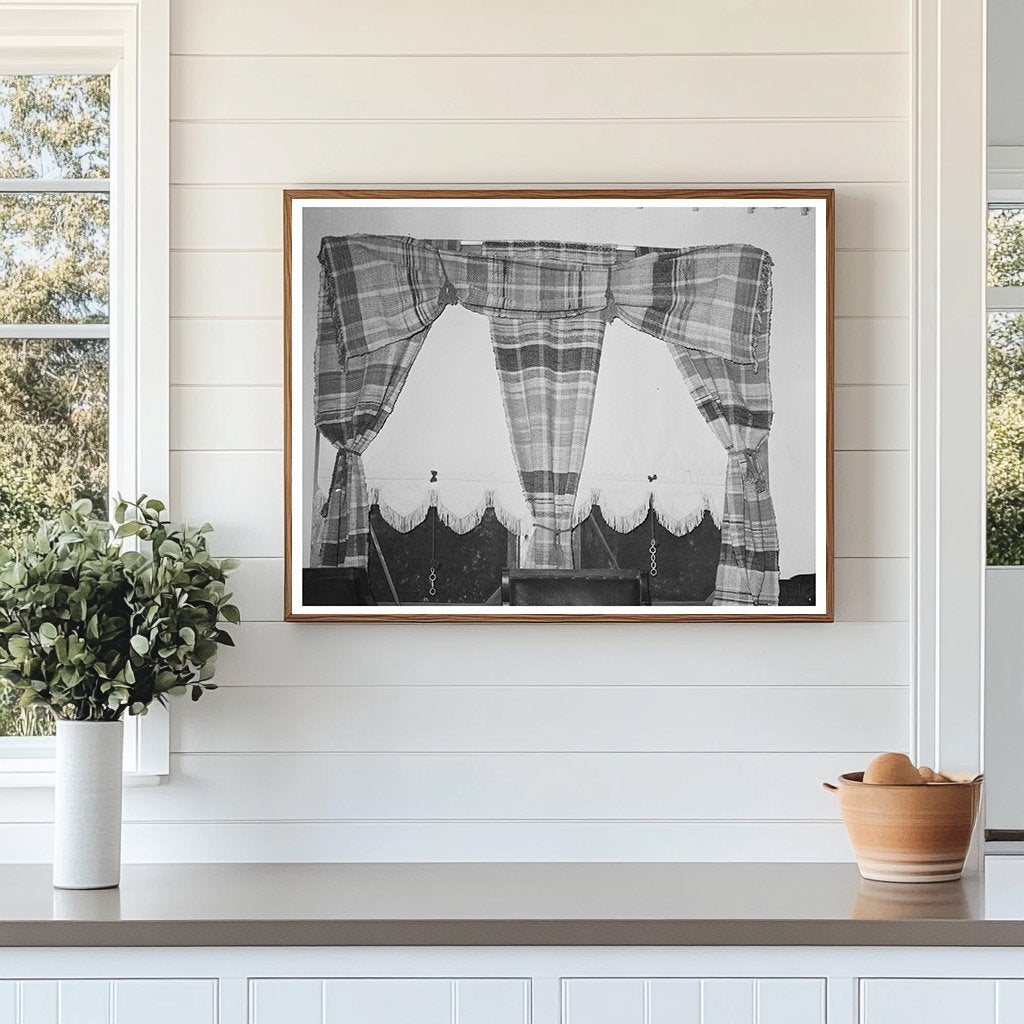 Homespun Draperies in Madame Dronets Home 1938