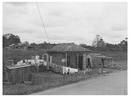 Norco Louisiana Farm House October 1938 Vintage Image