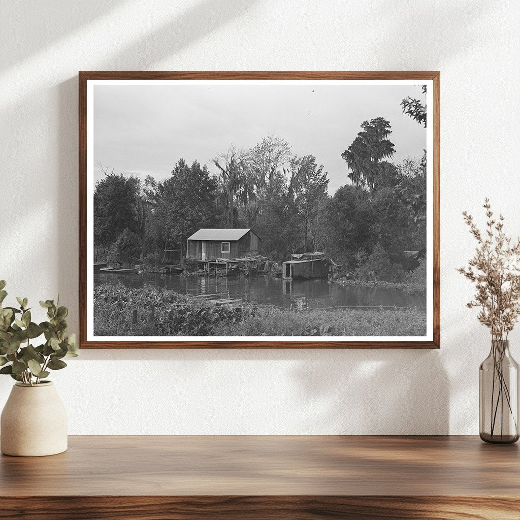 Fishermans House on Bayou in Akers Louisiana 1938