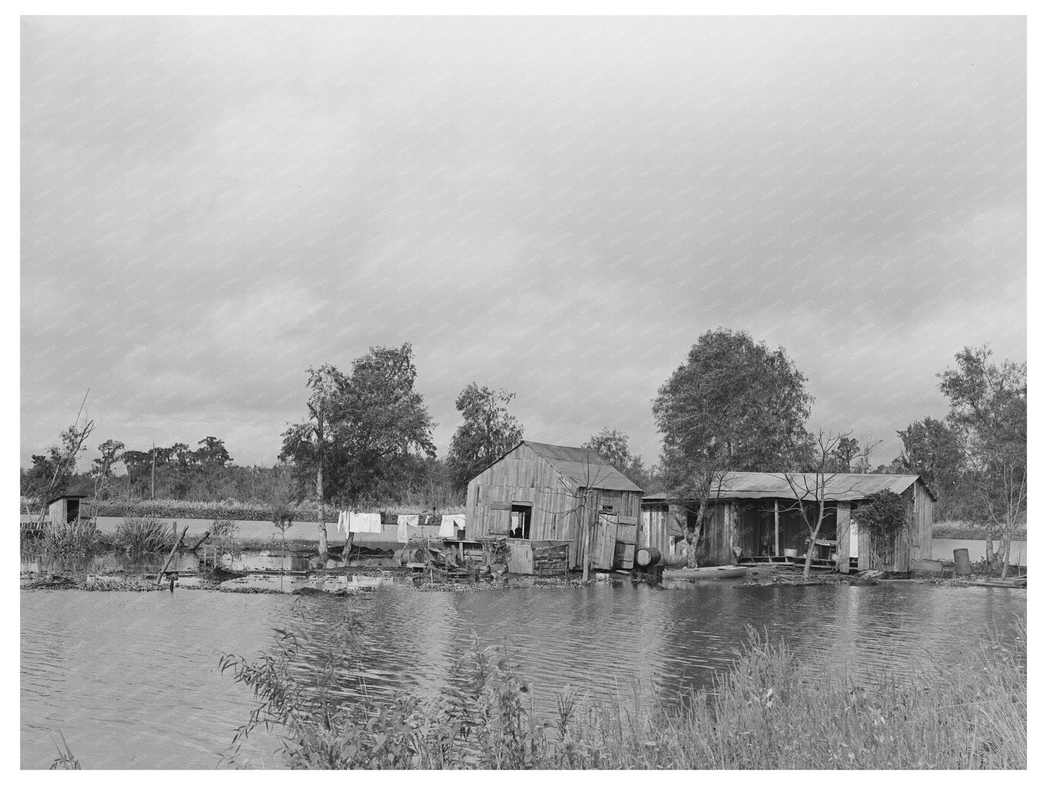Fishermans House Lake Maurepas Akers Louisiana 1938