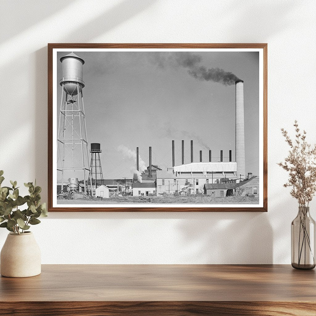 Vintage Sugar Mill in Jeanerette Louisiana 1938