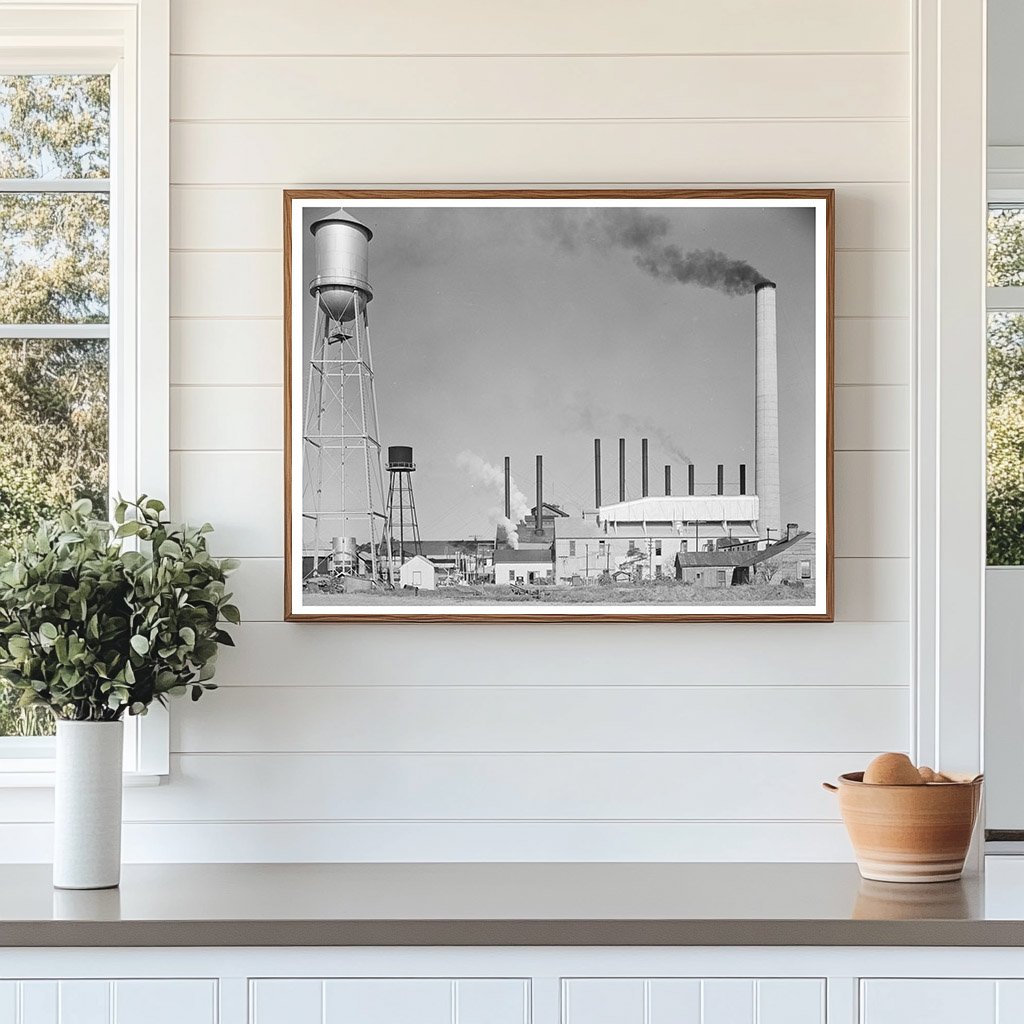 Vintage Sugar Mill in Jeanerette Louisiana 1938