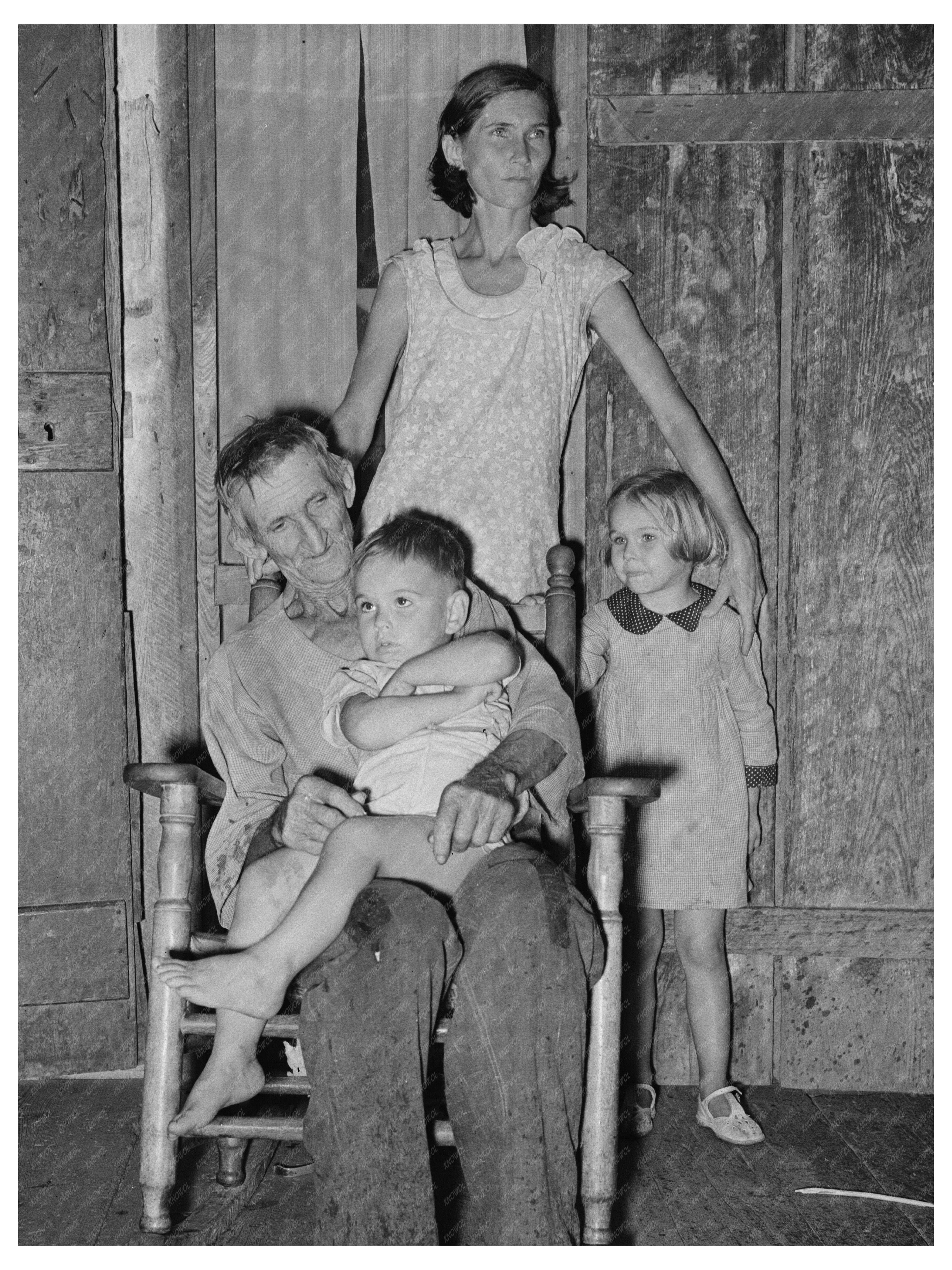 Family in Lutcher Louisiana October 1938 Rural Life Image