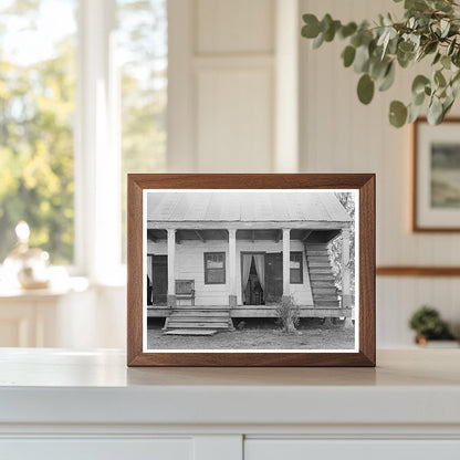 Rural House with Outside Stairway in Louisiana 1938