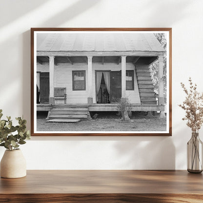 Rural House with Outside Stairway in Louisiana 1938