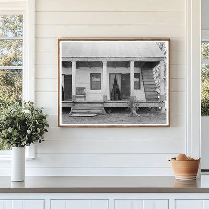Rural House with Outside Stairway in Louisiana 1938