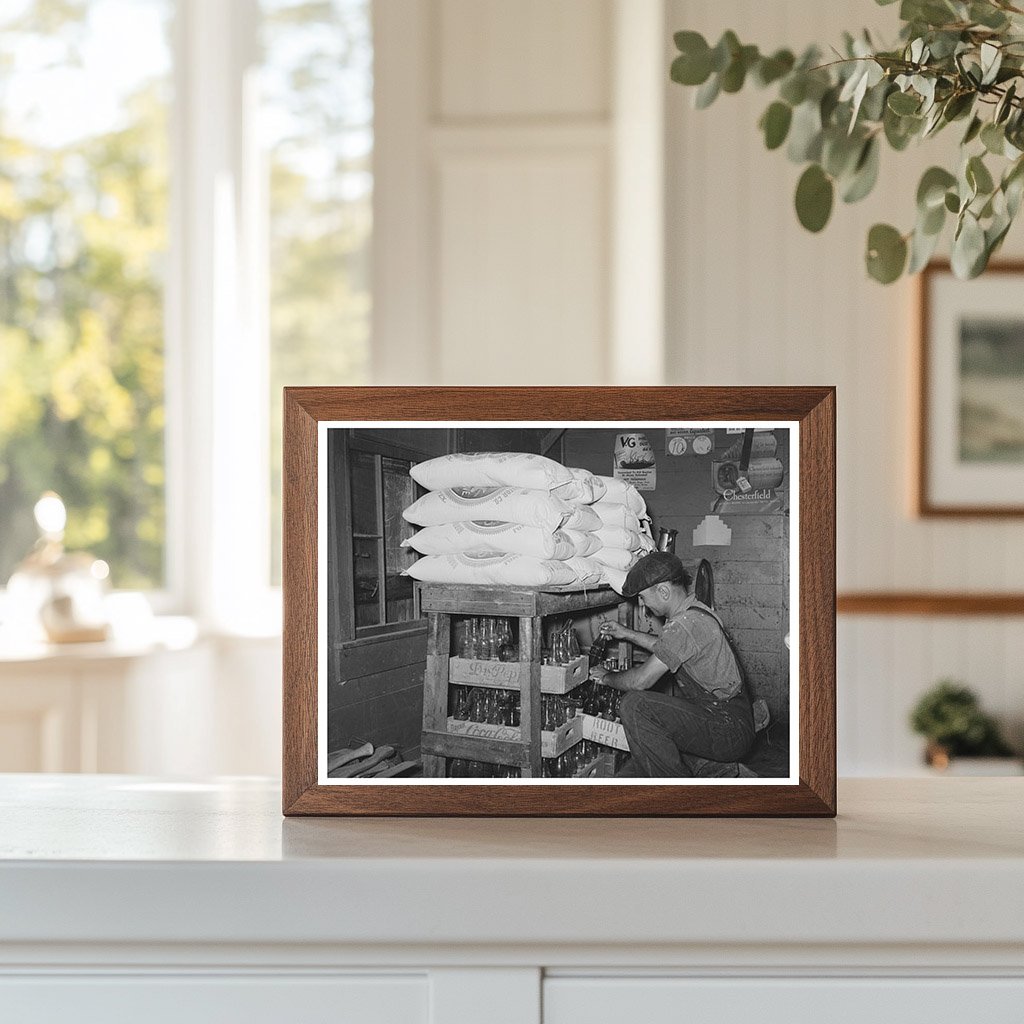 Grocery Store Scene in New Iberia Louisiana 1938