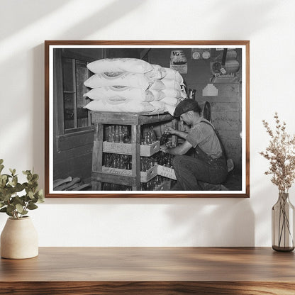 Grocery Store Scene in New Iberia Louisiana 1938