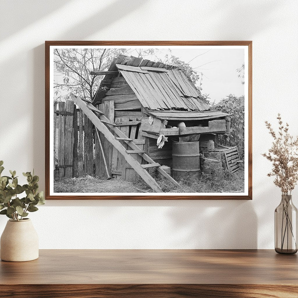 Vintage Farm Shed near Morganza Louisiana October 1938