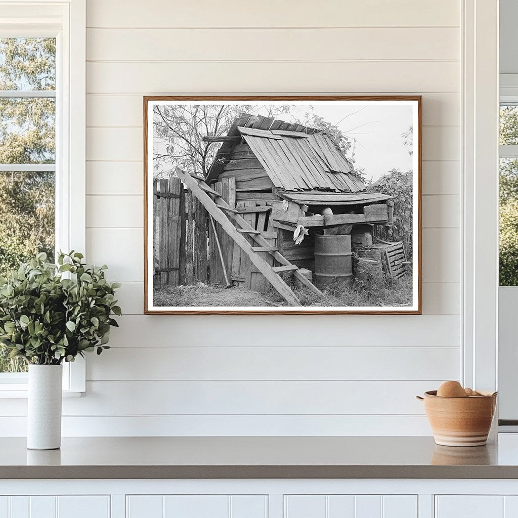 Vintage Farm Shed near Morganza Louisiana October 1938