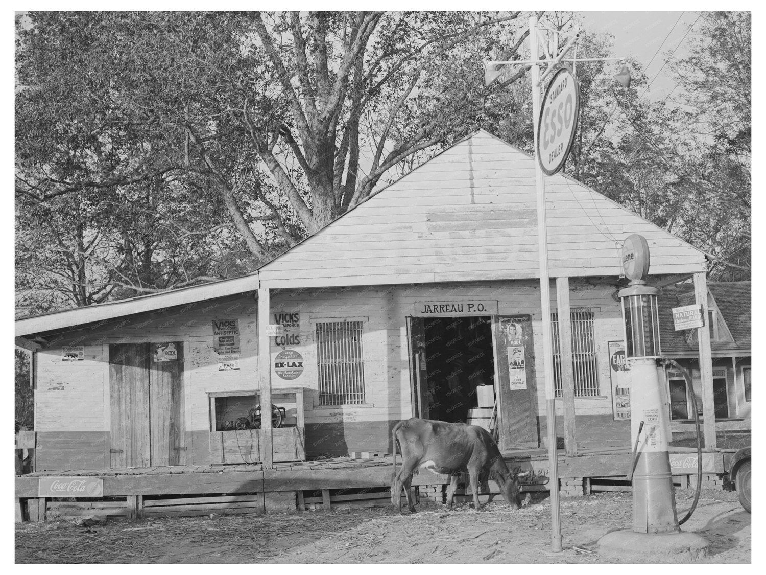 Vintage General Store in Jarreau Louisiana 1938
