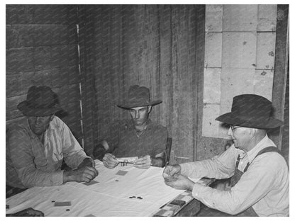 Poker Game Among Day Laborers New Iberia Louisiana 1938
