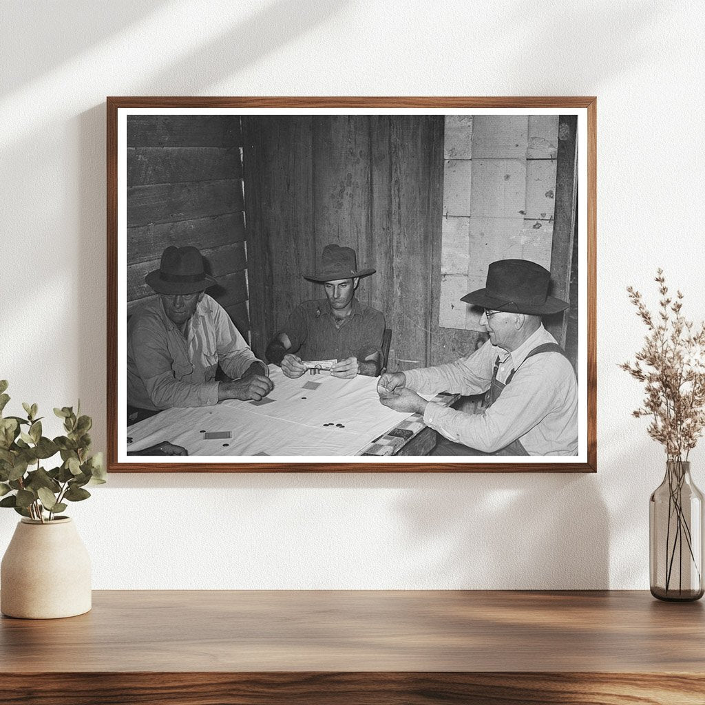 Poker Game Among Day Laborers New Iberia Louisiana 1938