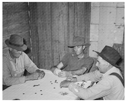 Poker Game at Day Laborers Home New Iberia 1938