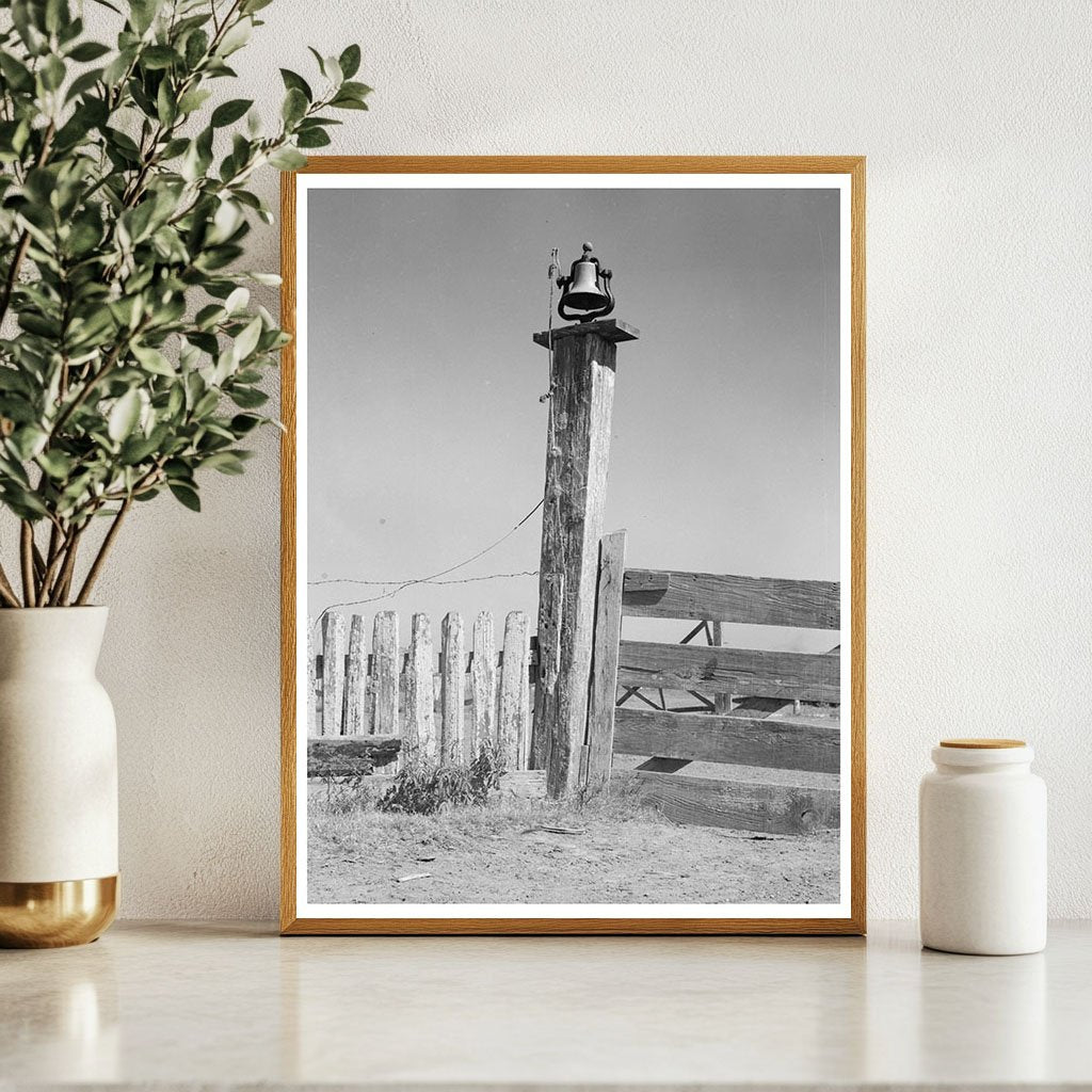 Old Bell on Sugarcane Plantation Gibson Louisiana 1938