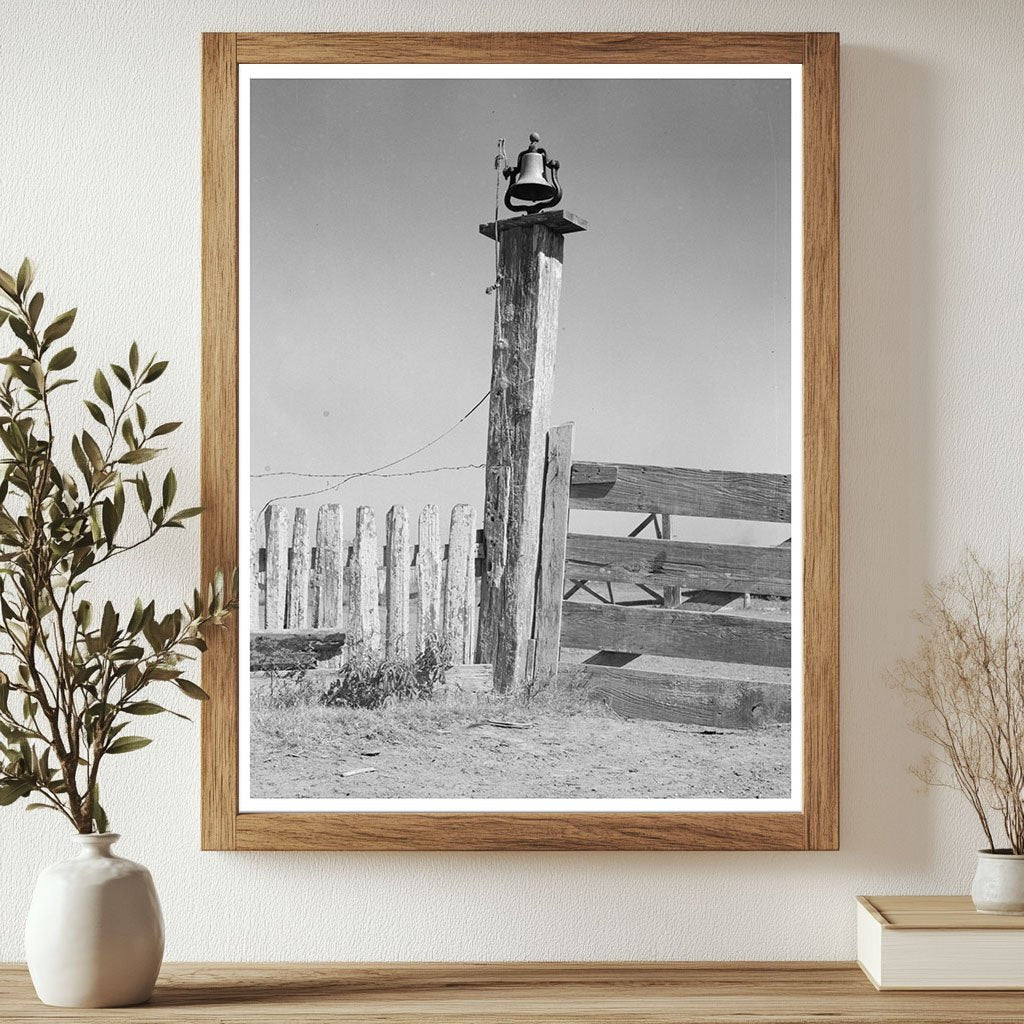 Old Bell on Sugarcane Plantation Gibson Louisiana 1938