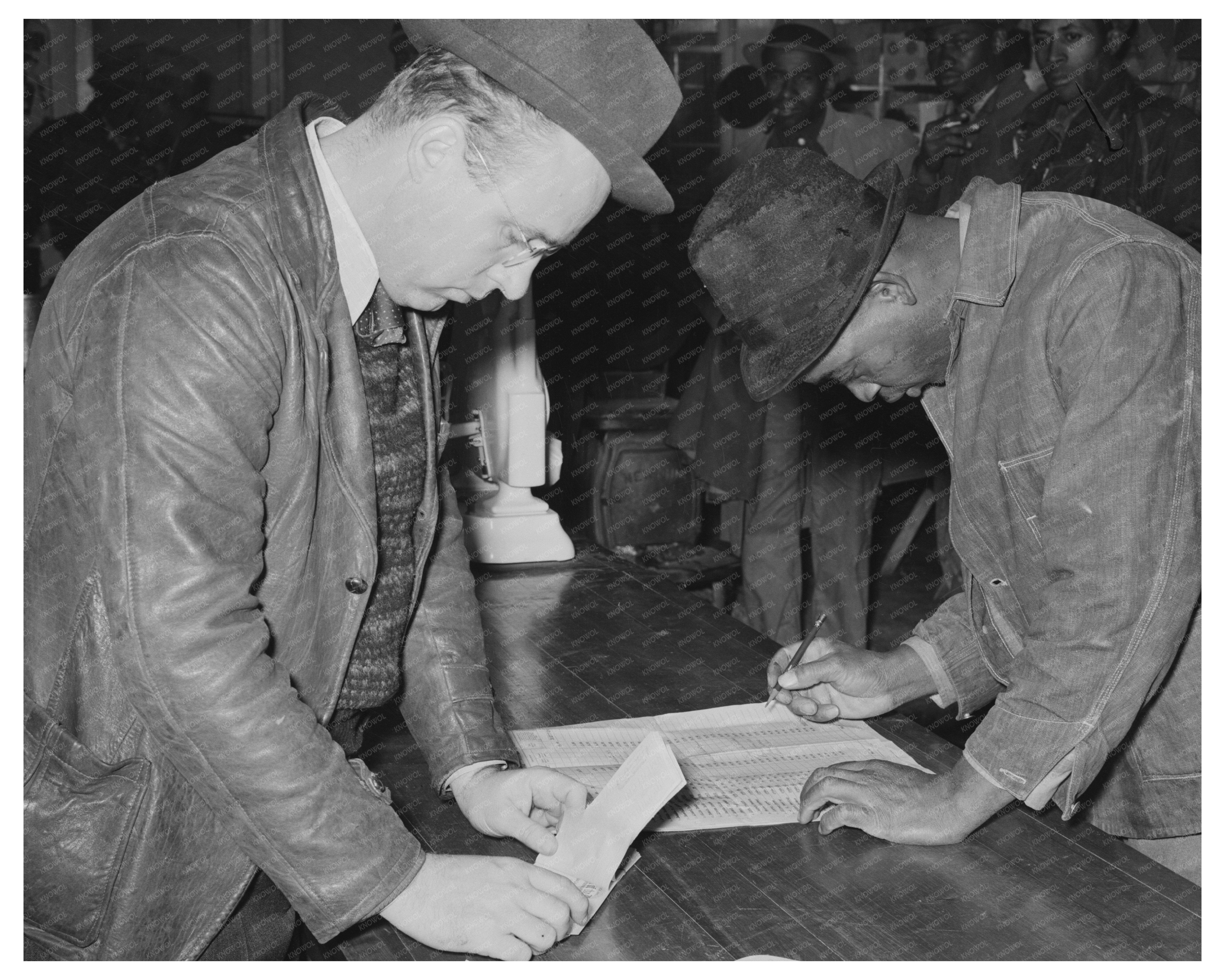 Lakeview Cooperative Association Member Receives Check 1938