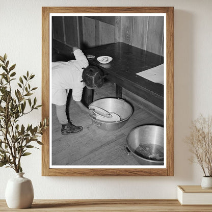 Children Dishwashing in Nursery School Arkansas 1938