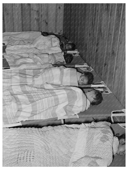 Nursery School Supervised Sleep in Lakeview Arkansas 1938