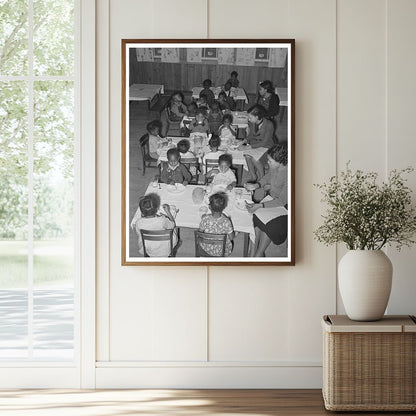 Luncheon at Nursery School in Lakeview Arkansas 1938