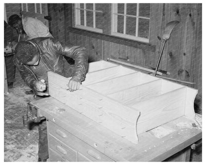 Boys Learning Practical Skills in Arkansas 1938