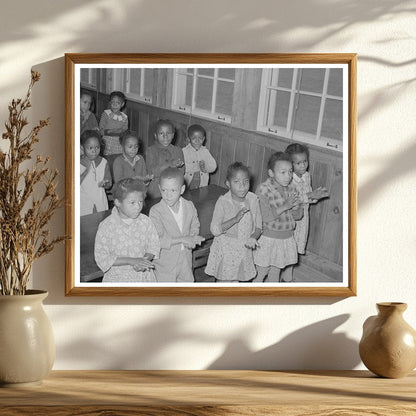 Schoolchildren Singing in Lakeview Arkansas December 1938