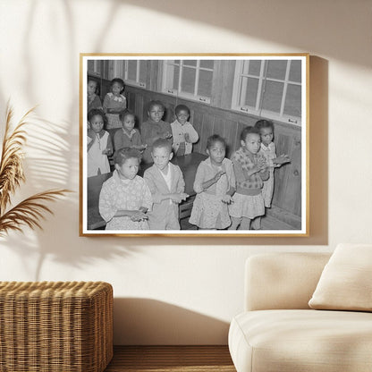 Schoolchildren Singing in Lakeview Arkansas December 1938