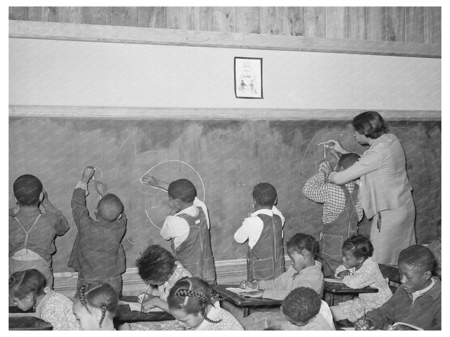 Lakeview Arkansas Schoolroom December 1938 Photo