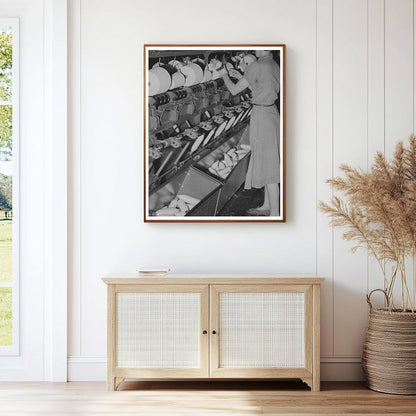 Worker Winding Cotton Thread at Laurel Mills 1939