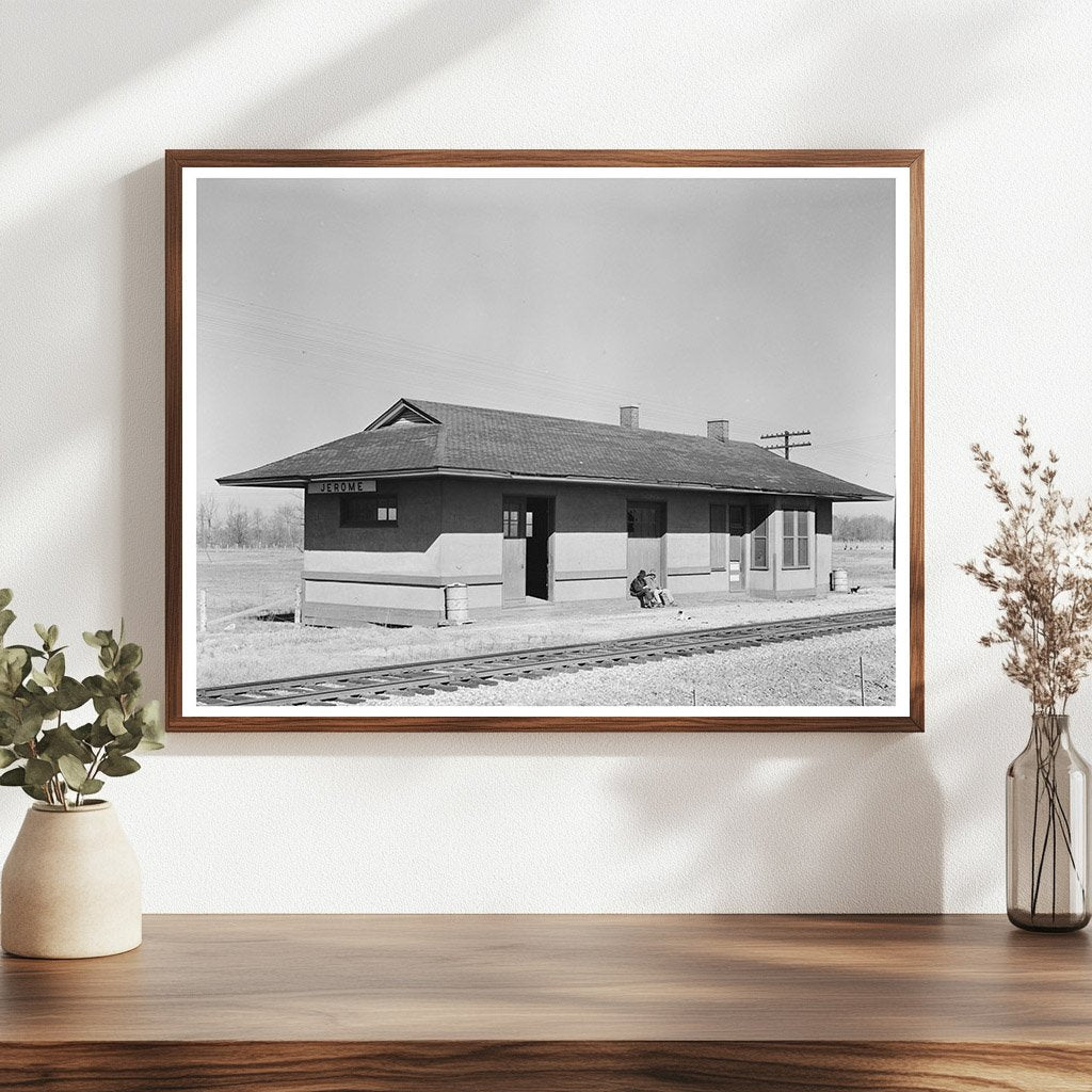 Jerome Arkansas Railroad Station January 1939 Vintage Image