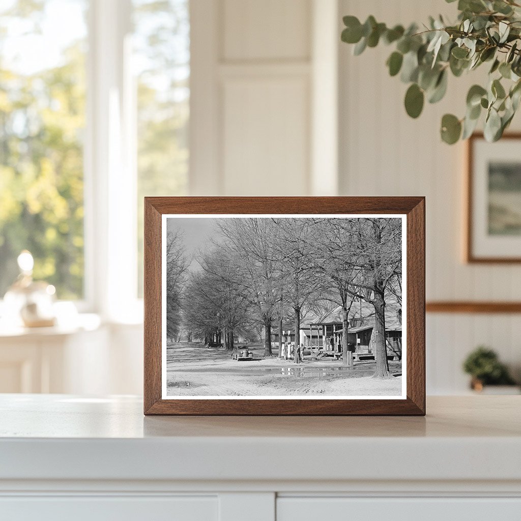 Main Street Jerome Arkansas January 1939 Historical Scene