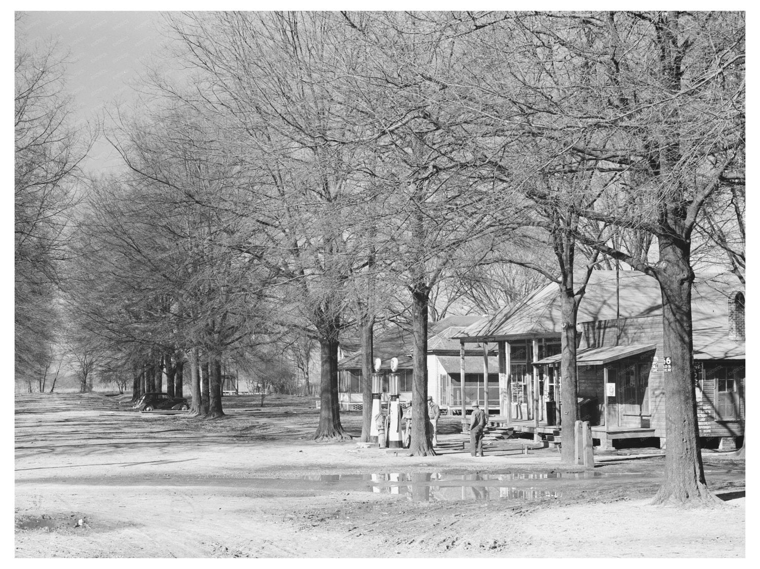 Main Street Scene in Jerome Arkansas January 1939