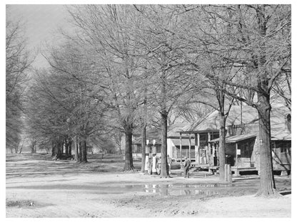 Main Street Scene in Jerome Arkansas January 1939