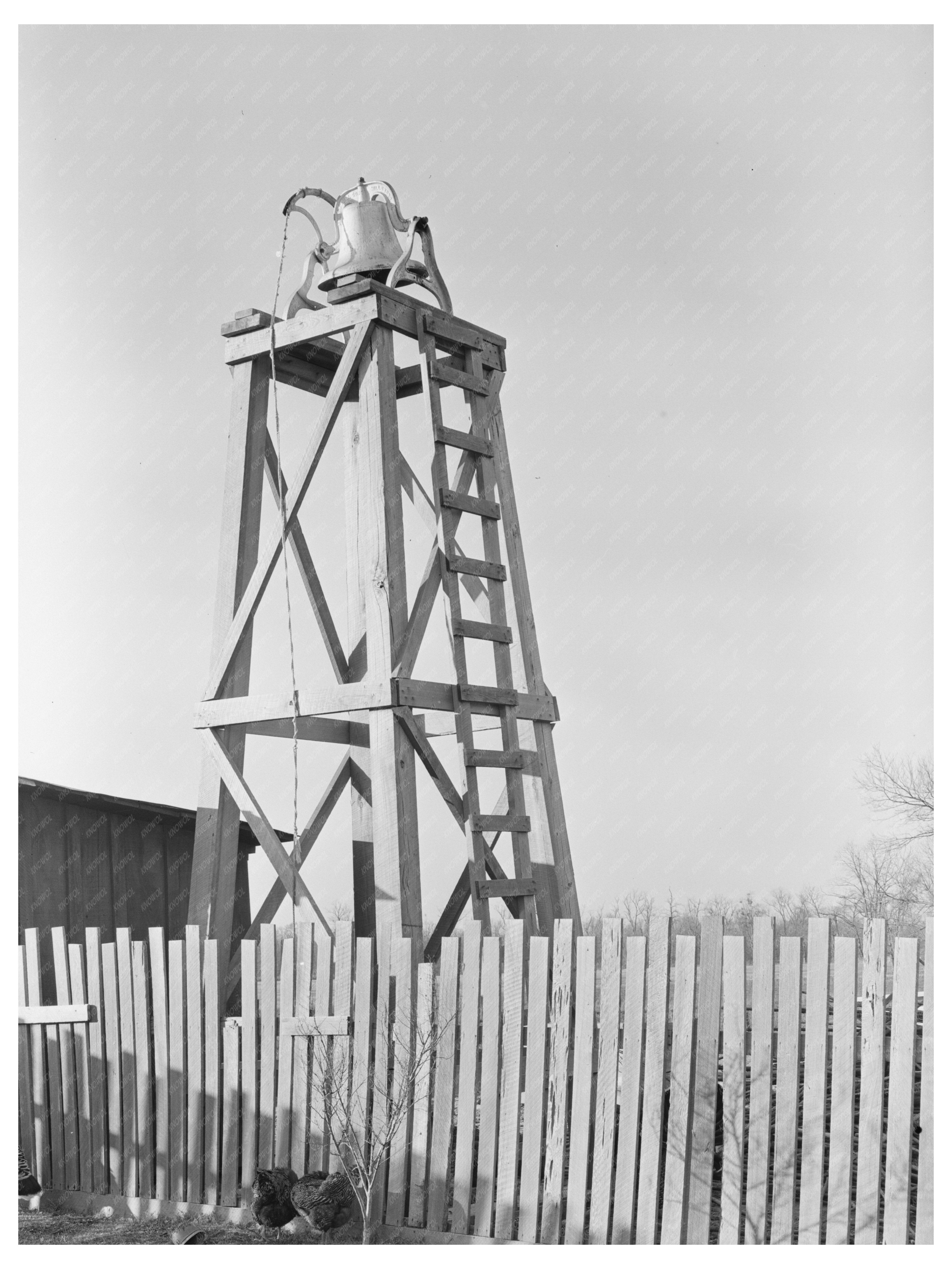 Vintage Bell on Old Plantation Chicot Arkansas January 1939