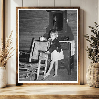 Child in Front of Dresser Laurel Mississippi January 1939