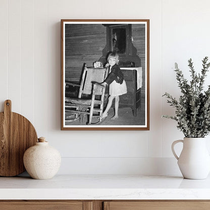 Child in Front of Dresser Laurel Mississippi January 1939