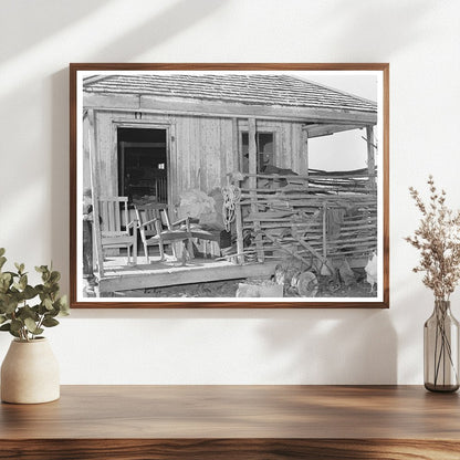 Front Porch of Sharecroppers Cabin Transylvania Louisiana 1939