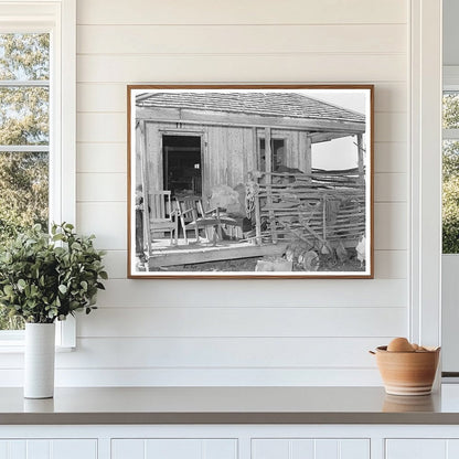 Front Porch of Sharecroppers Cabin Transylvania Louisiana 1939