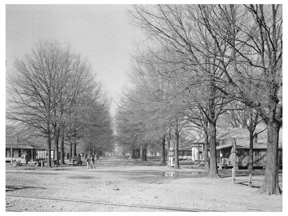 Jerome Arkansas Main Street January 1939 Vintage Photo