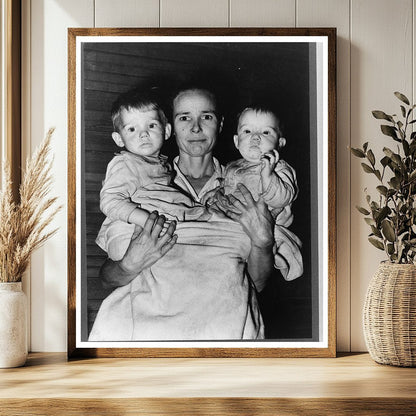 Mrs. Scarbrough with Children Laurel Mississippi January 1939