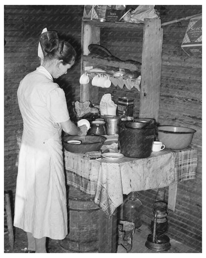 Mrs. Scarbrough in Kitchen Laurel Mississippi 1939