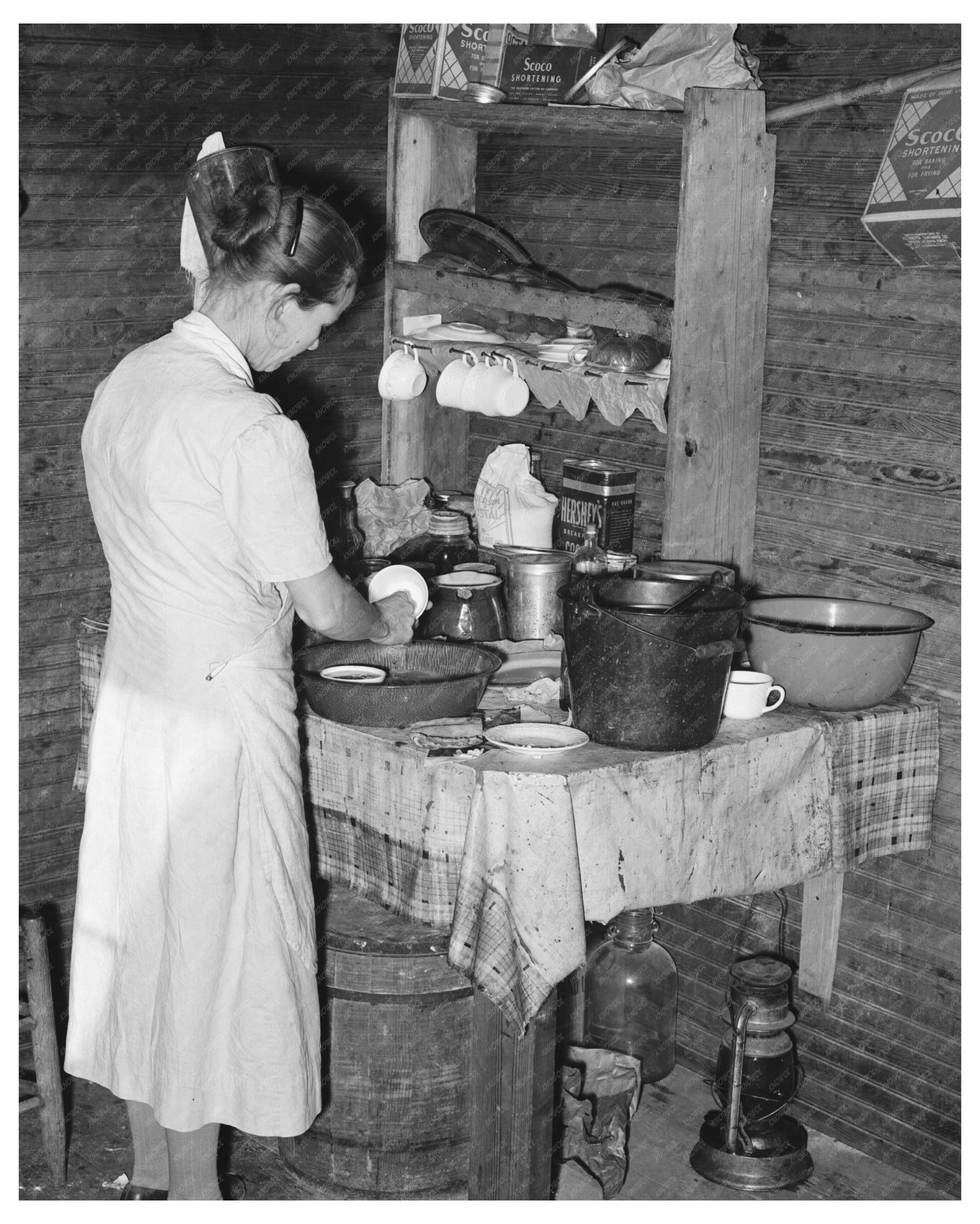 Mrs. Scarbrough in Kitchen Laurel Mississippi 1939