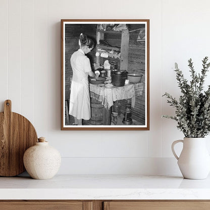 Mrs. Scarbrough in Kitchen Laurel Mississippi 1939